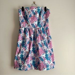 Vineyard‎ Vines • Strapless Ocean Life A-Line Dress